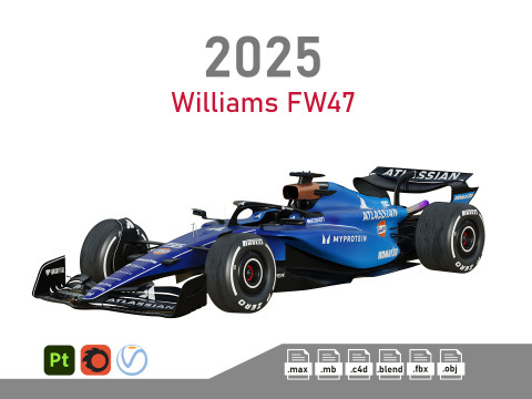 F1 Williams FW47 2025 3D 모델