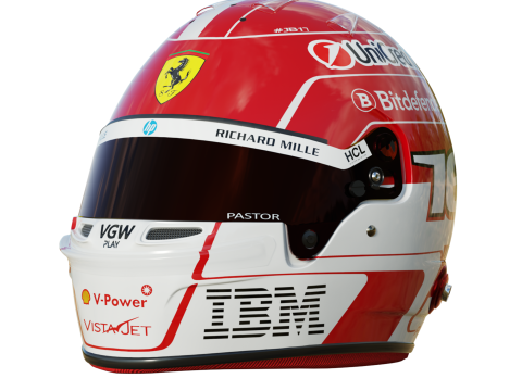 F1 Charles Leclerc Helmet 2025 3D 모델