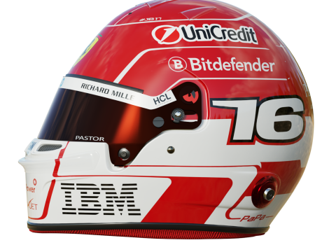 F1 Charles Leclerc Helmet 2025 3D 모델