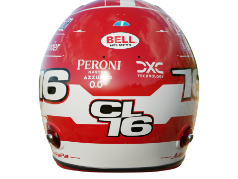 F1 Charles Leclerc Helmet 2025 3D 모델