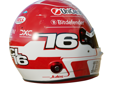 F1 Charles Leclerc Helmet 2025 3D 모델