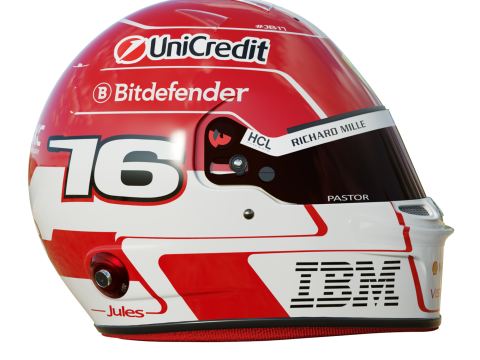 F1 Charles Leclerc Helmet 2025 3D 모델