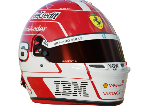 F1 Charles Leclerc Helmet 2025 3D 모델