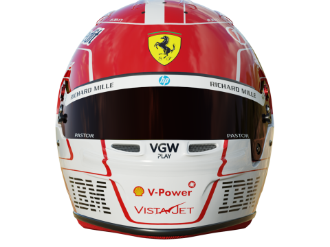 F1 Charles Leclerc Helmet 2025 3D 모델