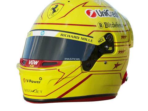 Capacete Lewis Hamilton F1 2025 Modelo 3D