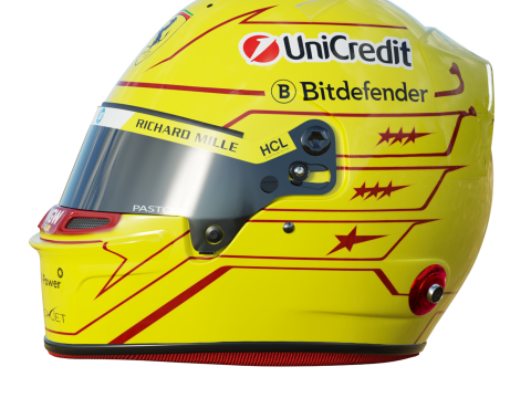 F1 Lewis Hamilton Helmet 2025 3D Model