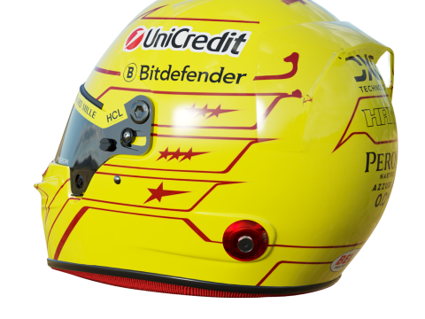 F1 Lewis Hamilton Helmet 2025 3D Model