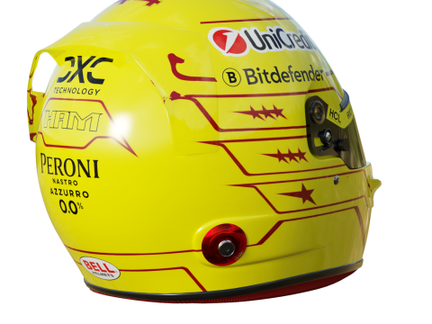 F1 Lewis Hamilton Helmet 2025 3D Model