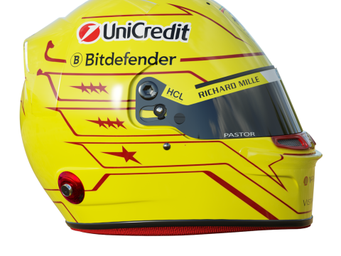 F1 Lewis Hamilton Helmet 2025 3D Model