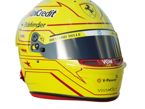 Capacete Lewis Hamilton F1 2025 Modelo 3D