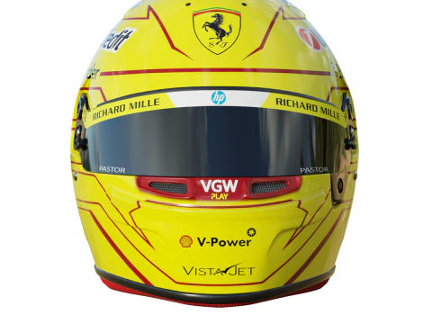 Capacete Lewis Hamilton F1 2025 Modelo 3D
