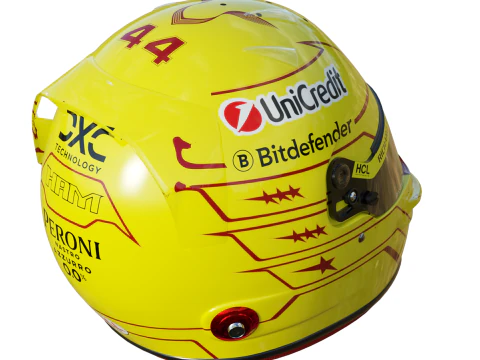 Capacete Lewis Hamilton F1 2025 Modelo 3D
