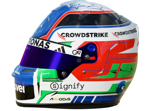 F1 Andrea Kimi Antonelli Helmet 2025 3D Model