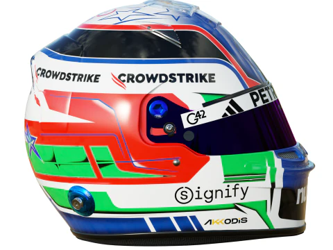 Casco F1 Andrea Kimi Antonelli 2025 Modello 3D