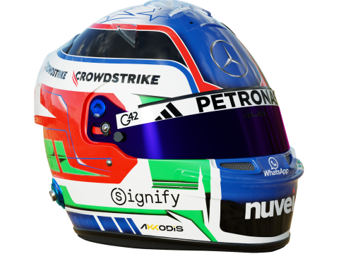 F1 Andrea Kimi Antonelli Helmet 2025 3D Model