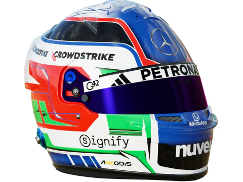 Casco F1 Andrea Kimi Antonelli 2025 Modello 3D