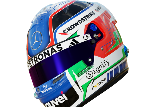 F1 Andrea Kimi Antonelli Helmet 2025 3D Model