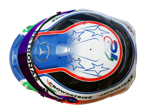 F1 Andrea Kimi Antonelli Helmet 2025 3D Model
