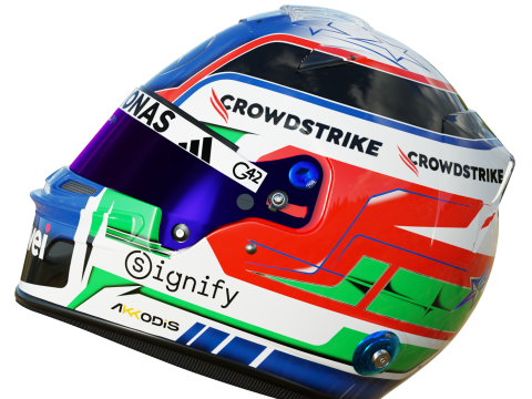 F1 Andrea Kimi Antonelli Helmet 2025 3D Model