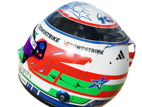 F1 Andrea Kimi Antonelli Helmet 2025 3D Model