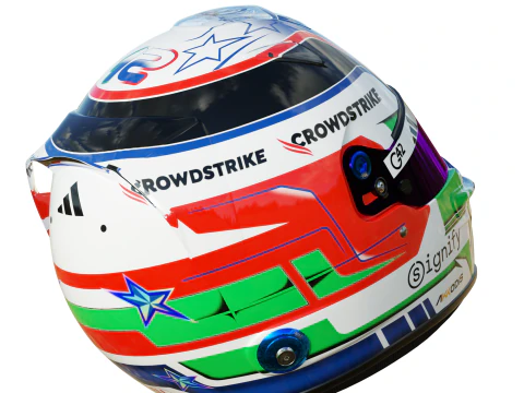 Casco F1 Andrea Kimi Antonelli 2025 Modello 3D