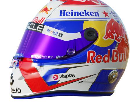 F1 Max Verstappen Helmet 2025 Modello 3D