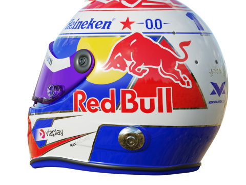 F1 Max Verstappen Helmet 2025 Modello 3D