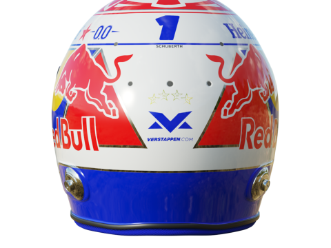 F1 Max Verstappen Helmet 2025 Modello 3D