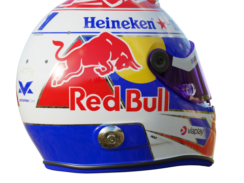 F1 Max Verstappen Helmet 2025 Modello 3D