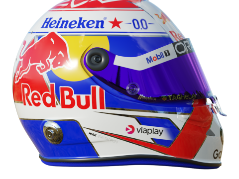 F1 Max Verstappen Helmet 2025 Modello 3D
