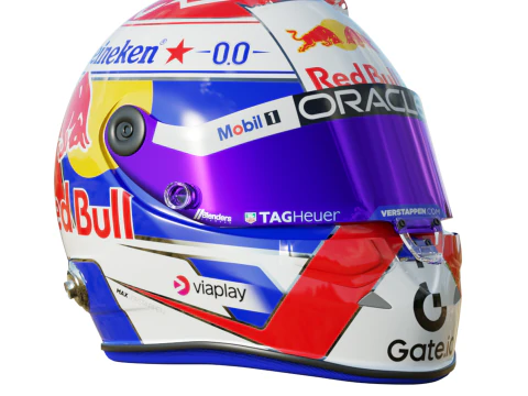 Casco F1 Max Verstappen 2025 Modelo 3D