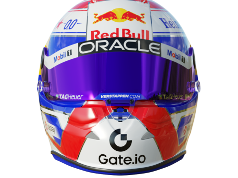 F1 Max Verstappen Helmet 2025 Modello 3D
