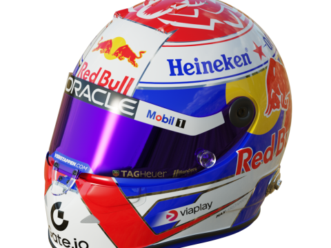 F1 Max Verstappen Helmet 2025 Modello 3D