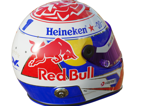 F1 Max Verstappen Helmet 2025 Modello 3D