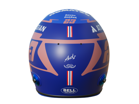 F1 Alex Albon Helmet 2025 3D Model