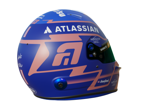 F1 Alex Albon Helmet 2025 3D Model