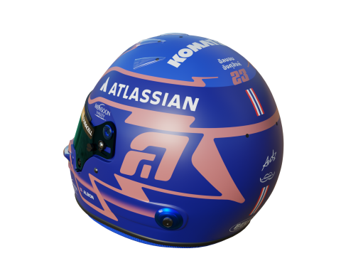 F1 Alex Albon Helmet 2025 3D Model