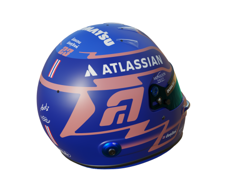 F1 Alex Albon Helmet 2025 3D Model