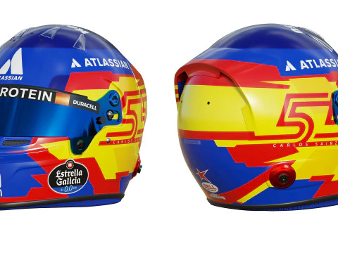 F1 Williams Team Helme 2025 3D Modell