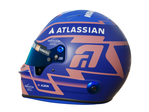 F1 Williams Team Helmets 2025 Modelo 3D