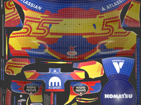 F1 Williams Team Helme 2025 3D Modell