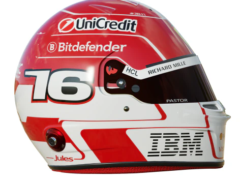 Caschi F1 Ferrari Team 2025 Modello 3D