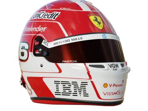 Caschi F1 Ferrari Team 2025 Modello 3D