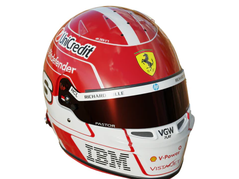 Caschi F1 Ferrari Team 2025 Modello 3D