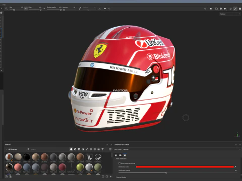 Caschi F1 Ferrari Team 2025 Modello 3D