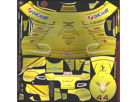 Caschi F1 Ferrari Team 2025 Modello 3D