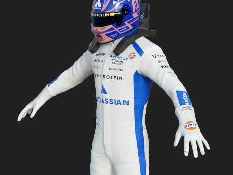 F1 Williams Race Suit 2025 3D Модель