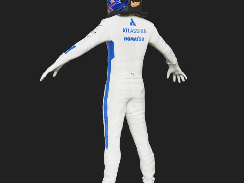 F1 Williams Race Suit 2025 3D Модель
