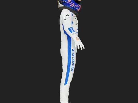 F1 Williams Race Suit 2025 3D Модель