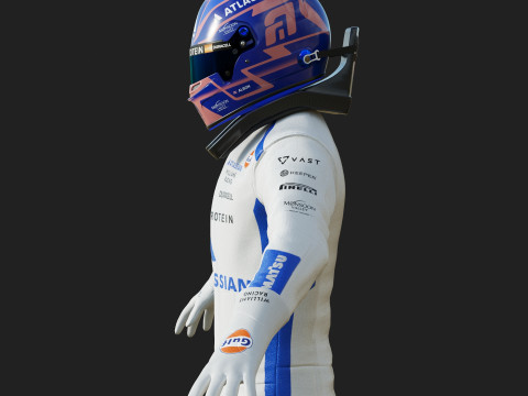F1 Williams Race Suit 2025 3D Модель